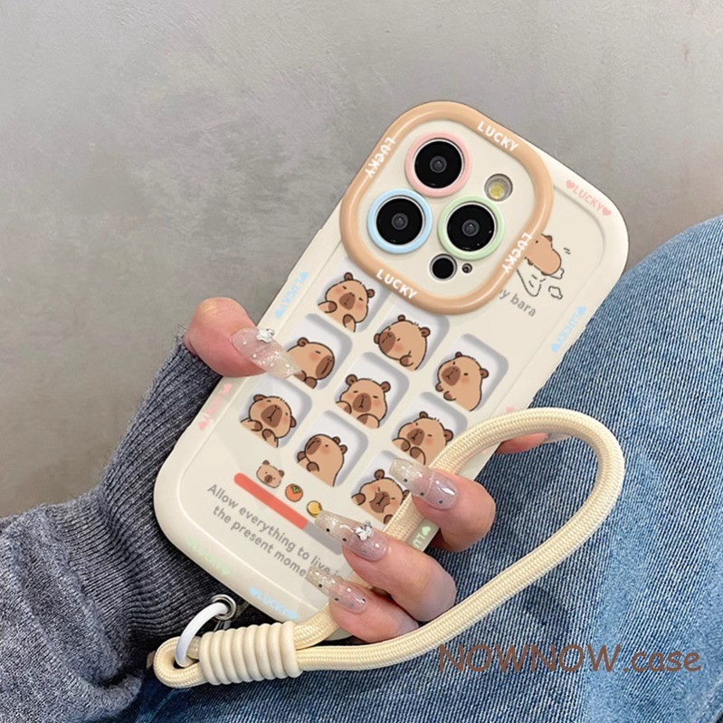 Iphone 16 15 14 13 12 11 Pro Max X XR XS Max 7 8 Plus INS น่ารัก Karabapi เคสโทรศัพท์ปกอ่อน