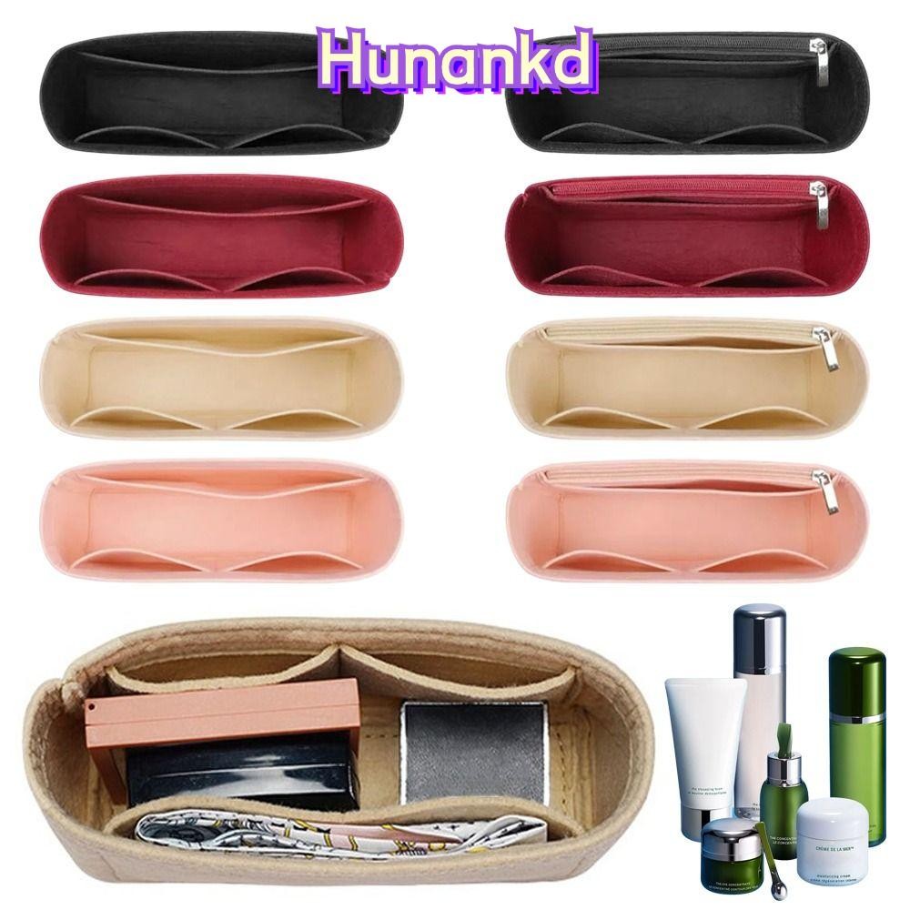 Huan 1 ชิ้นใส่กระเป๋า,แบบพกพา Felt Linner กระเป๋า,ทนทานกระเป๋าเดินทาง Multi-Pocket Bag Organizer สําหรับ Longchamp Mini กระเป๋า