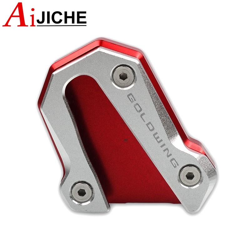 รถจักรยานยนต์ CNC Kickstand ขาตั้ง Extension Pad แผ่นขยายสําหรับ HONDA Goldwing 1800 GL 1800 GL 1800