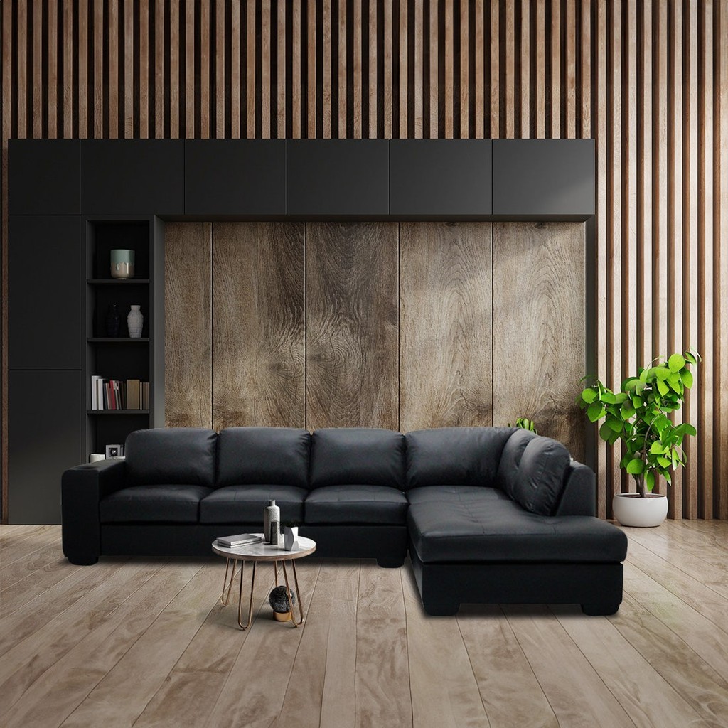 SB Design Square โซฟาเข้ามุมขวา รุ่น Timmer สีดำ (317x216x83 ซม.)  แบรนด์ SOFA SOLUTIONS