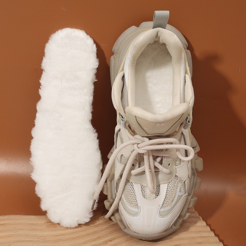 1 คู่ Lamb ขนแกะ Plush Insoles ผู้ชายผู้หญิงฤดูหนาวอุ่นขนสัตว์นุ่ม Thicken รองเท้าแผ่นความร้อน Breathable รองเท้าใส่