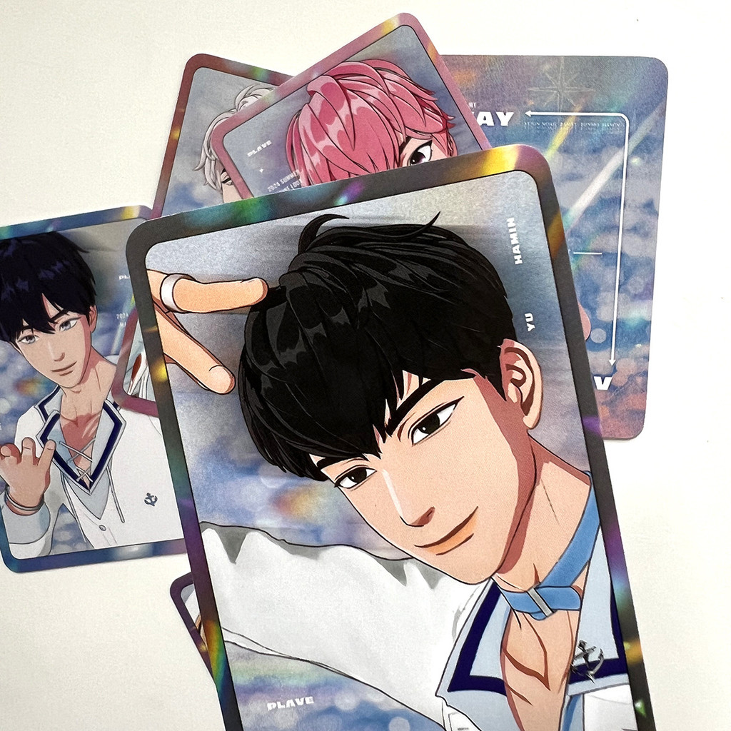 1-5pcs PLAVE ปั๊มปริมาณ Photocards SUMMER MARINE LOOK LIGHT STICK Asterum 134-1 OLIVE Mediheal PLAVELIST การ์ด Lomo YEJUN NOAH BAMBY EUNHO HAMIN Photo โปสการ์ด