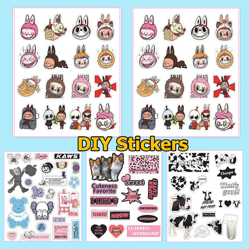 สติกเกอร์ไดคัท ราคาถูก สติกเกอร์สำหรับตกแต่ง สติกเกอร์ติดเคส สติกเกอร์ลายน่ารัก แฟชั่นน่ารัก DIY-- น่ารัก