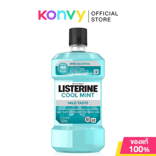 Listerine Mouthwash ลิสเตอรีน น้ำยาบ้วนปาก 250ml (Coolmint Zero/Healthy Bright/Natural Green Tea/Total Care)