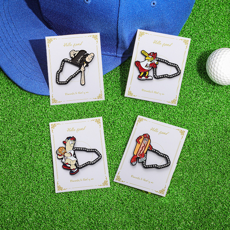 New Era เบสบอลหมวก Pin เบสบอลทีมโลโก้ป้ายโลหะการ์ตูนสัตว์สไตล์ฮิปฮอปตกแต่งของขวัญเครื่องประดับ