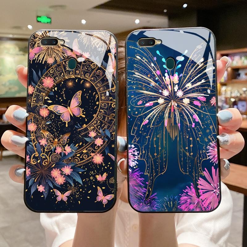 เหมาะสำหรับ OPPO A7 A7n A72 A73 A74 4G 5G A76 A77 A77s A7x A8 A83 กรณีโทรศัพท์ใหม่เคส Artistic Butte