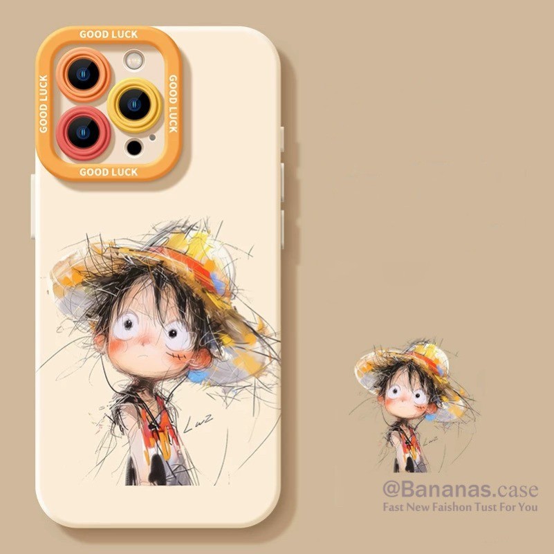 Iphone 16 15 14 13 12 11 Pro Max X Xr Xs Max 7 8 Plus SE2020 เคสโทรศัพท์การ์ตูนอะนิเมะOne Pieceคู่นุ่มปกหลัง