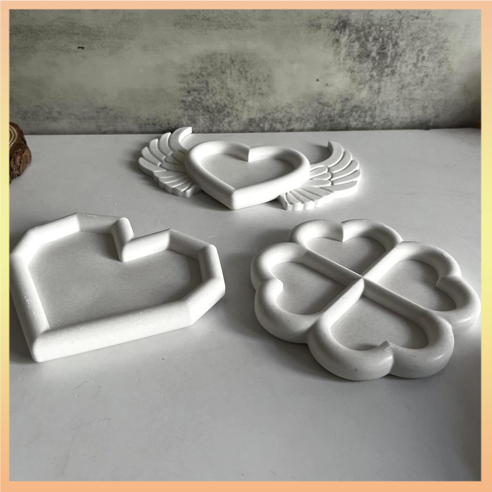 Love Wing จานซิลิโคน Mould พลาสเตอร์ถาดหยด Mould