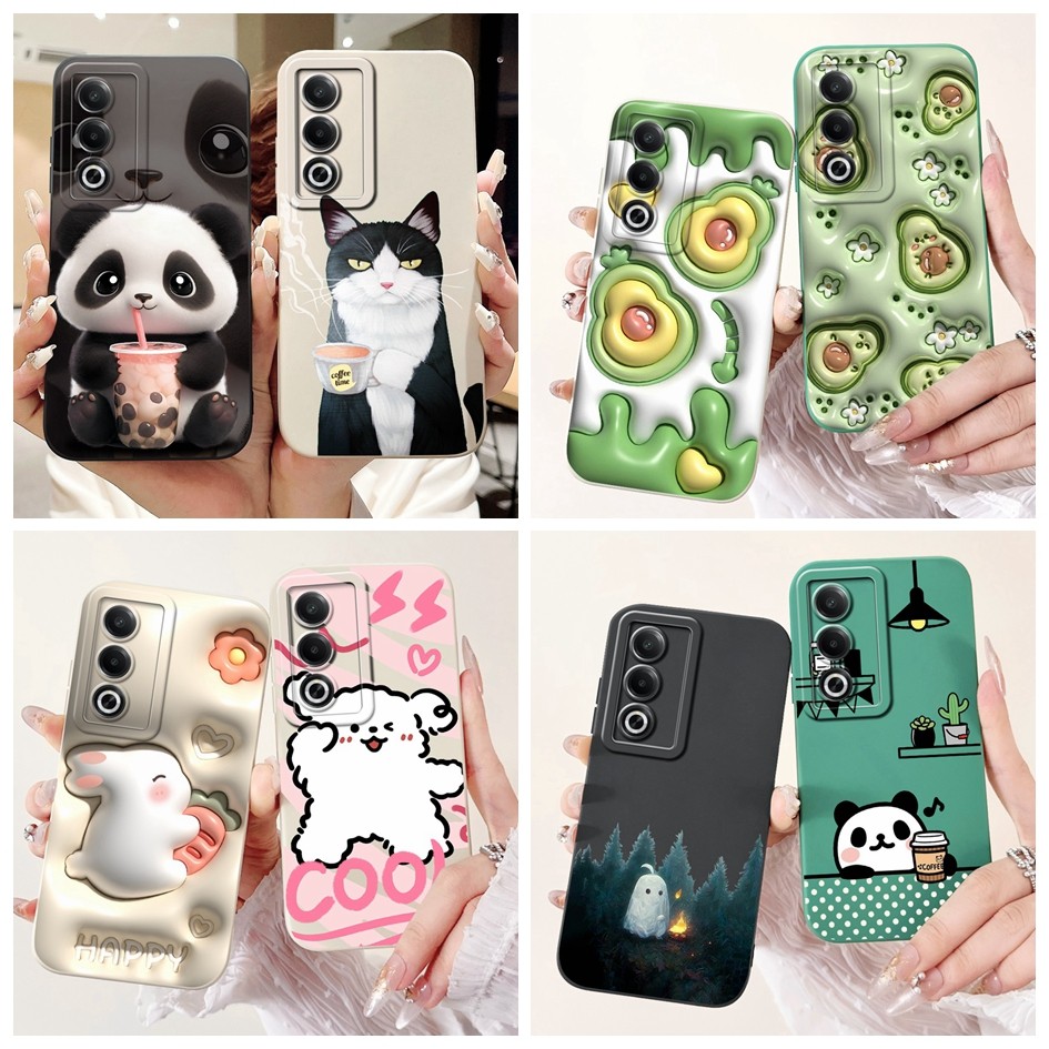 เคสโทรศัพท์ลายการ์ตูนน่ารักสําหรับ OPPO A3 Pro 5G 2024 ปลอกซิลิโคนอ่อนนุ่มฝาครอบป้องกันเต็มรูปแบบสําหรับ OPPO A80 A3Pro OPPOA3 Pro Shell