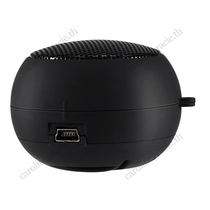 มินิแบบพกพาเดินทางลําโพงเสียงดังพร้อมสายสัญญาณเสียง 3.5 มม. แรงดันไฟฟ้าต่ําแบตเตอรี่ในตัวลําโพงหดสําหรับ
