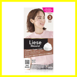 Liese Blaune Creamy Foam Color 108g ลิเซ่ โฟมเปลี่ยนสีผม รุ่นปิดผมขาว.