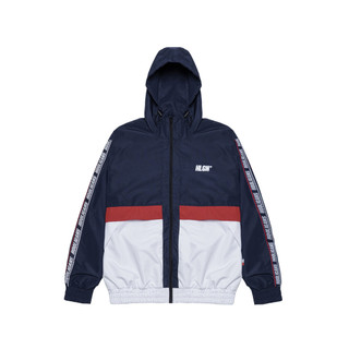 HOOLIGANS Jacket Wrexham Tape Brand Navy White