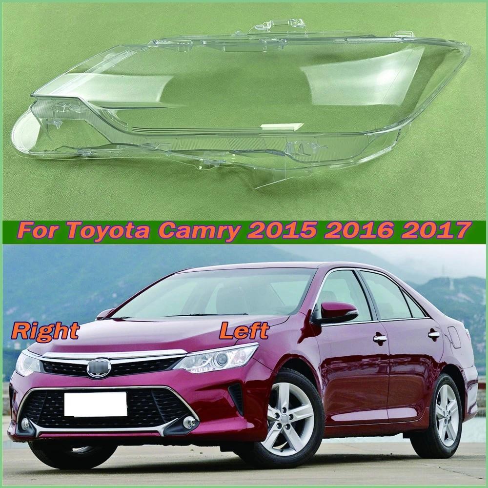 สําหรับ Toyota Camry 2015 2016 2017 ไฟหน้าเลนส์โปร่งใสโคมไฟไฟหน้า Shell Plexiglass เปลี่ยน Original 