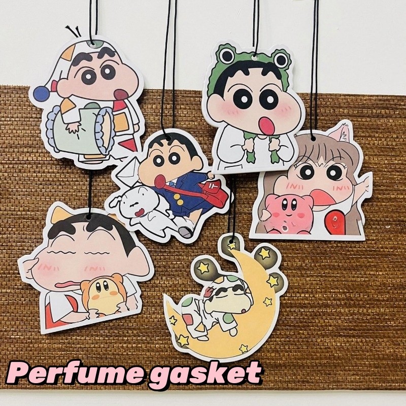 การ์ตูนเครยอนชินจังกลิ่นหอมรถกลิ่นหอมจี้ติดทนนานกลิ่นหอมแสงภายในบ้านกลิ่นหอมจี้ตกแต่ง