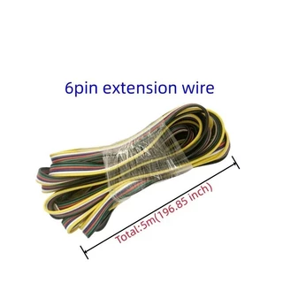 2pin 3pin 4pin 5pin 6pin สายไฟ 22AWG LED สําหรับ WS2812 WS2811 RGB RGBW RGB CCT 5050 3528 LED Strip