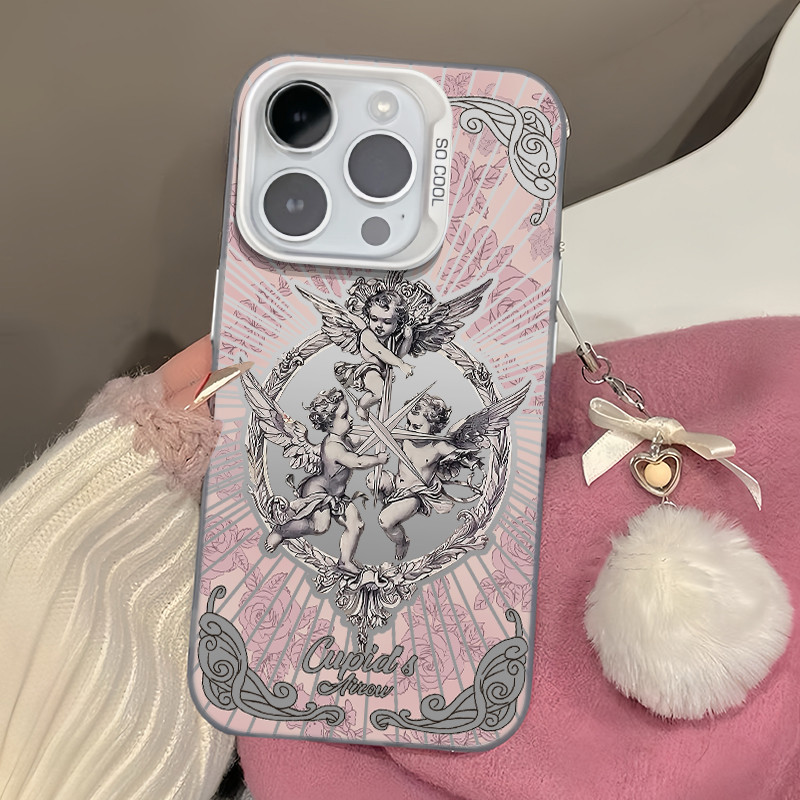 COD ใช้บังคับ IPhone 11 15 12 14 13 Pro Max 14 15 8 7 Plus XR XSMAX SE เคสโทรศัพท์มือถือพรีเมี่ยมโฮโลแกรมกามเทพย้อนยุค