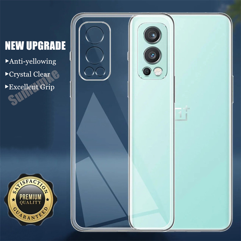 สําหรับ OnePlus Nord 2 5G DN2101 DN2103 นุ่มซิลิโคนใสยืดหยุ่นกันกระแทก TPU ฝาครอบผิวเหลืองคริสตัล Cl