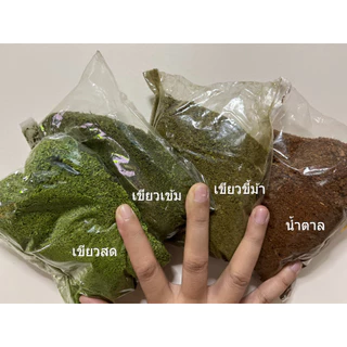 ผงมอสเทียม มอสผง มอส ผงขี้เลื่อย หญ้าเทียม หญ้า สำหรับตกแต่งกระถาง กระถางสวนถาด กระถางต้นไม้ดอกไม้ประดิษฐ์ งาน DIY
