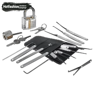 ปลดล็อค LockPractice Pick Set Key Extractor Padlock Lockpick Tool