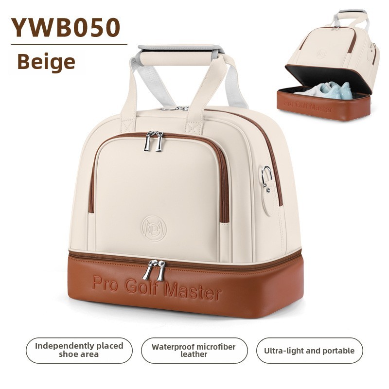 PGM YWB050 กอล์ฟเสื้อผ้ากระเป๋าผู้หญิงสองชั้นเสื้อผ้ากระเป๋ายืนฟรีรองเท้ากระเป๋าน้ำหนักเบากันน้ำเดินทางกระเป๋า - รูปที่ 5