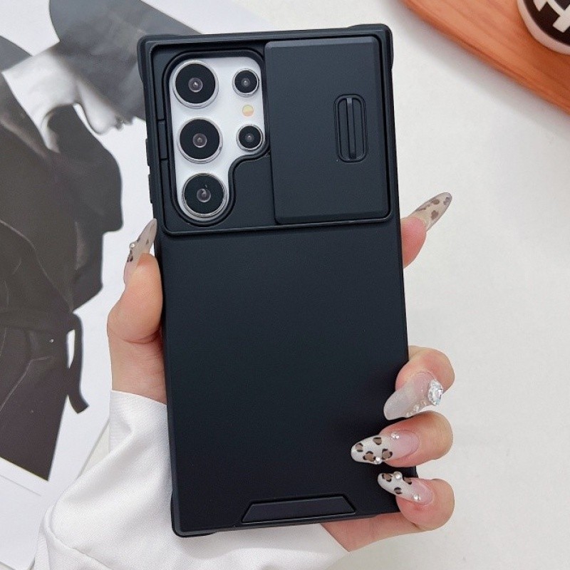 เกราะกันกระแทกสไลด์กล้องเลนส์ Protector สำหรับ Samsung s25ultra S24 S23 S22 S21 PLUS ultra A06 S23 S21 S20 FE A16 ultra Anti-DROP ทนทาน Hard Back Cover