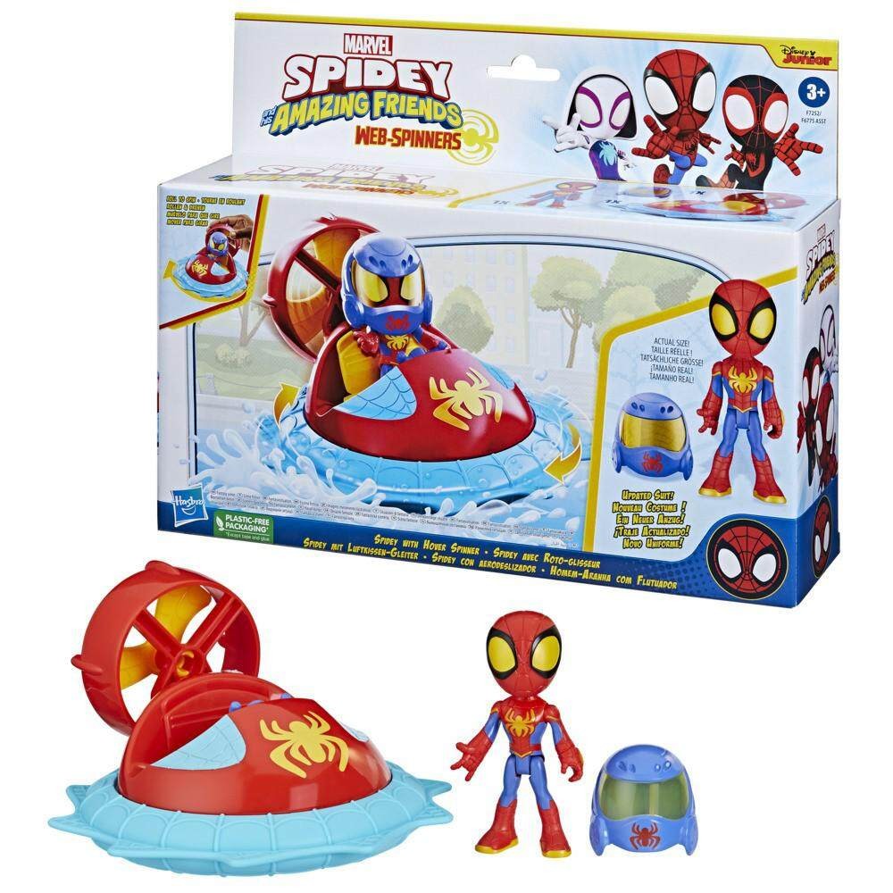 SPIDEY AND HIS AMAZING FRIENDS SPIDEY HOVER SPINNER ของเล่น ฟิกเกอร์