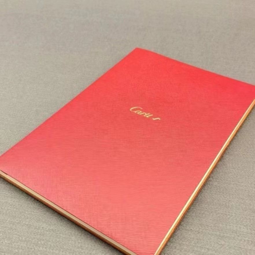 Match World Premium Notebook Red Notepad A5 Notebook หน้าเปล่า Drawing Notebook Leather Surface Note