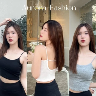 Aurora 🛒พร้อมส่ง🚚 (รูปถ่ายจากงานจริง) สายเดี่ย วเซ็กซี่ สายเดี่ยว เรียงราย ใส่เล่นโยคะ ใส่สบาย 2865