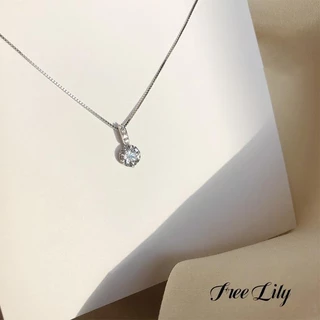 free Lily สร้อยคอแบรนด์ สร้อยคอไม่ลอกไม่ดำของแท้ สร้อยเพชรหรู สร้อยแฟชั่น สร้อยสแตนเลส สร้อยคอเท่ๆ สร้อยคอพร้อมจี้เรียบ