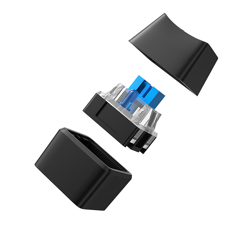 คอมพิวเตอร์เดสก์ท็อปสวิทช์ 1.8 เมตรสีฟ้า LED PC เมนบอร์ดภายนอกเริ่มต้นเปิดปุ่มสายต่อสําหรับ Home Office