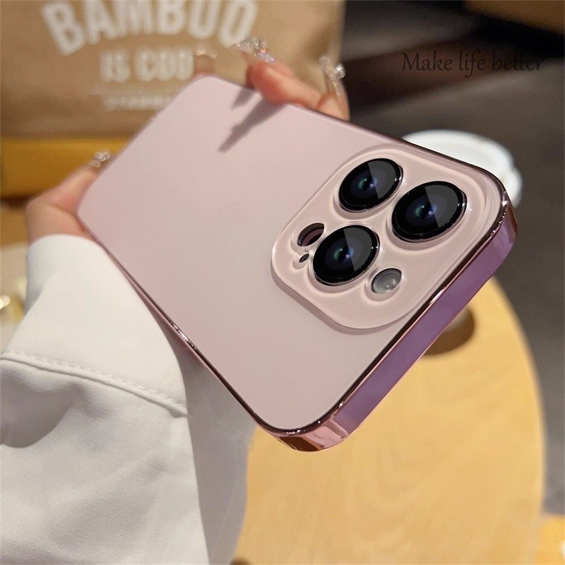 เคสโทรศัพท์กระจกไฟฟ้าหรูหราสําหรับ IPhone 15 14 11 13 12 Pro Max PC IP14 Plus – โปรปัง