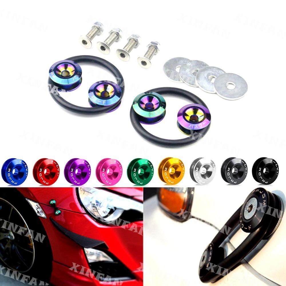 Universal JDM PASSWORD กันชนอลูมิเนียม Quick Release Fasteners Fender เครื่องซักผ้าสําหรับ Honda Civ