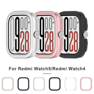 ฝาครอบเคสพีซีสําหรับ Redmi Watch5 Active Lite Watch4 นาฬิกา 4 5 สมาร์ทวอท์ชป้องกันแข็ง
