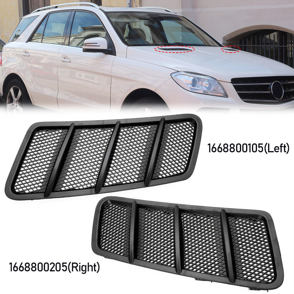 สําหรับ Benz W166 X166 ML GL Class 2012-2015 คู่ L + R รถ Hood Air Vent Grille Cover