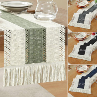 ผ้าปูโต๊ะผ้าฝ้ายหนาและผ้าลินินผ้าปูโต๊ะกลางเหมาะสําหรับบ้านเ…