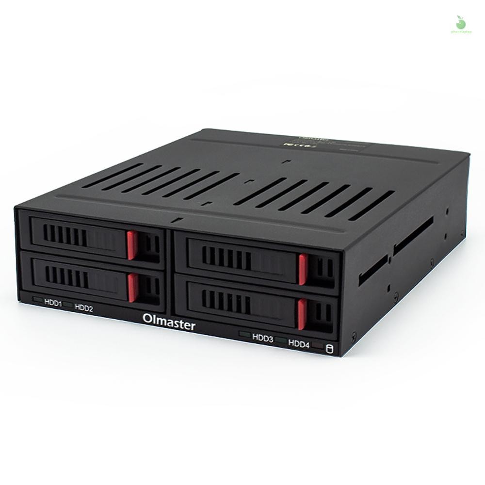 OImaster HE-2006 ชั้นวางฮาร์ดดิสก์ภายใน 4 ช่องรองรับ Four 2.5 นิ้ว SATA HDD/SSD ติดตั้งง่าย Plug and