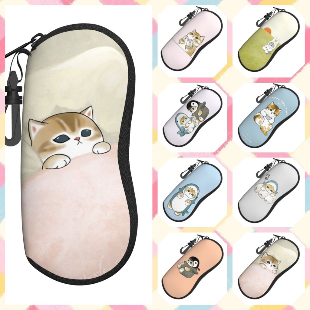 โมฟูแซนด์ แว่นกันแดดเคสนิ่ม,กล่องใส่แว่นตาแบบมีซิปแบบพกพาน้ําหนักเบาพิเศษ,กล่องใส่แว่นตา