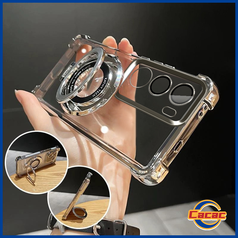 เคส Vivo Y200 5G เคสสี่กันตกพร้อมขายึดแบบพับได้