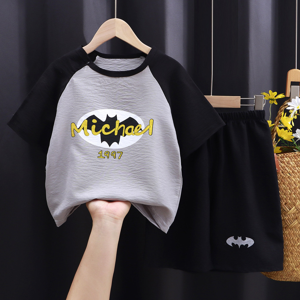 [ML] 80-130 ซม.เด็กฤดูร้อนกางเกงขาสั้นแขนสั้นชุดเด็กชาย Cloud Cotton การ์ตูนชุดนอนลําลองเด็กผู้หญิงน่ารัก Homewear - รูปที่ 3