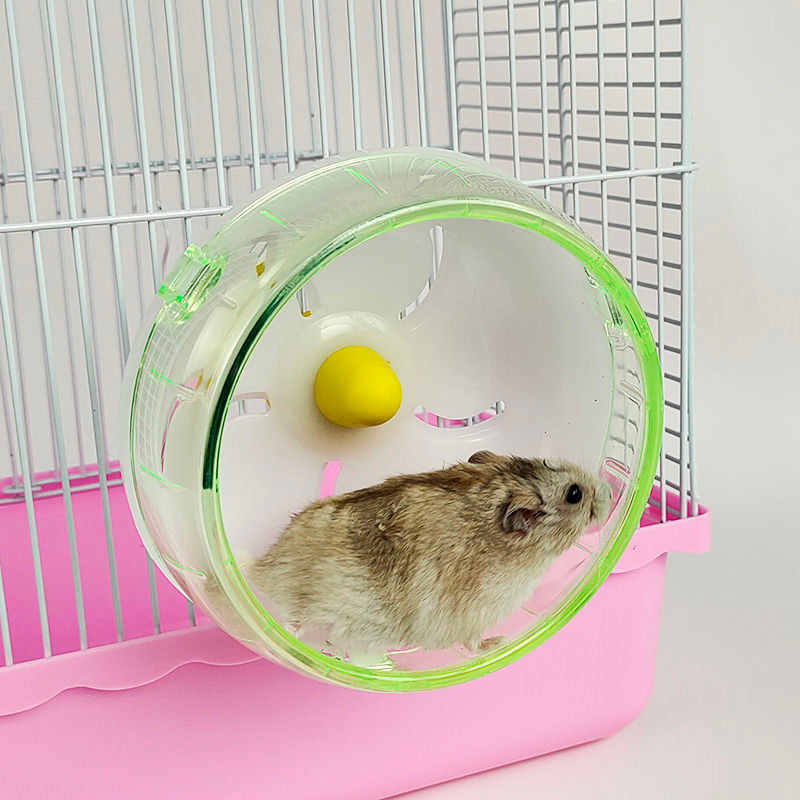 仓鼠跑轮静音跑轮仓鼠笼子转轮金丝熊运动球仓鼠用品玩具Hamster Running Wheel Silent Running Wheel Hamster Cage Wheel Gold20250421