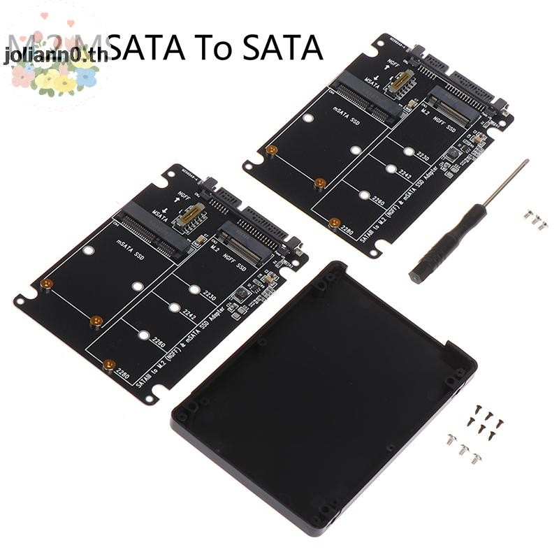 Joliann0 NGFF ถึง SATA 3 กล่องใส่ HDD ภายนอก MSATA SSD อะแดปเตอร์ M.2 SATA Protocol อะแดปเตอร์บอร์ด th