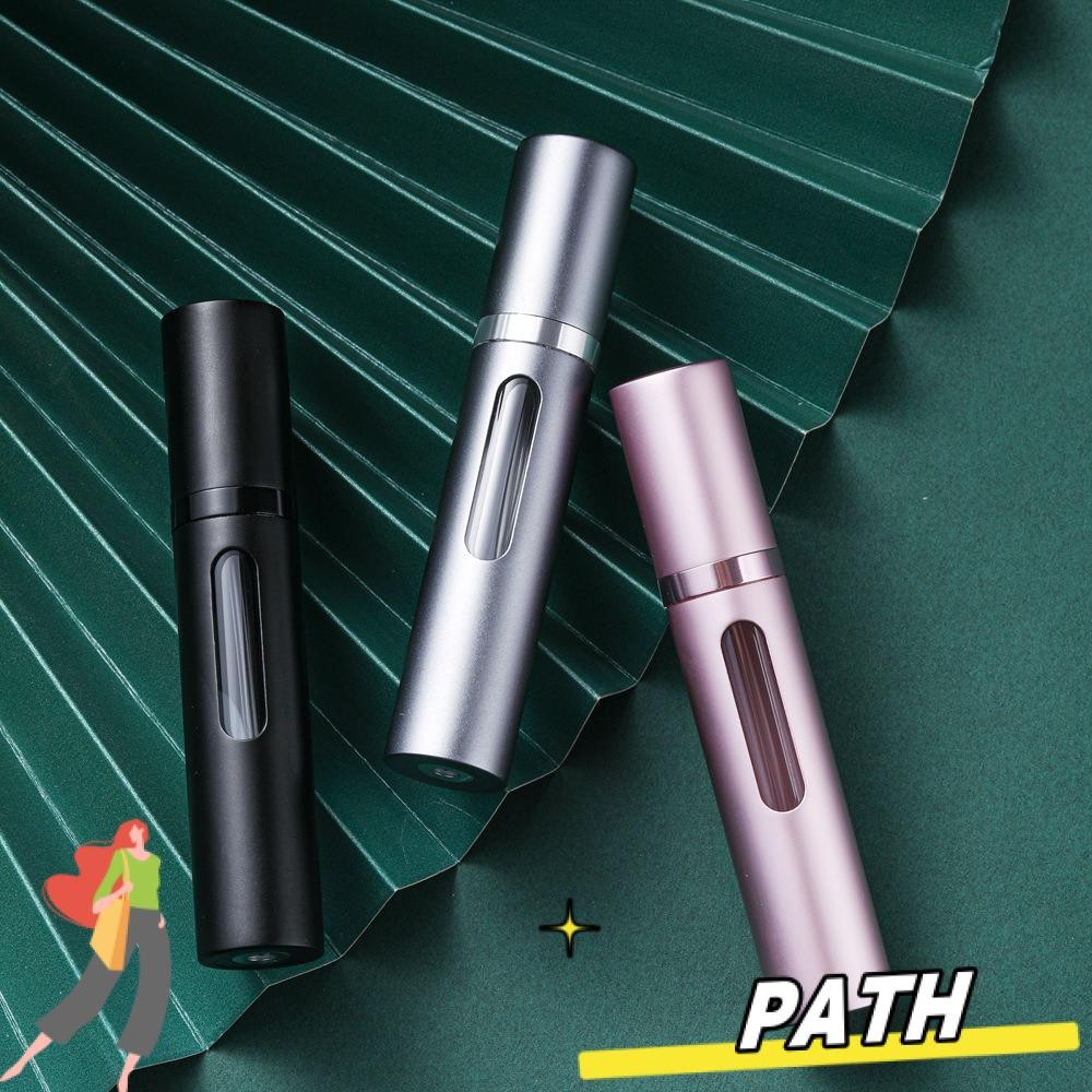 PATH 5/8ml ขวดน้ําหอม, มินิพร้อมภาชนะเครื่องสําอางสเปรย์, แก้วรีฟิลแบบพกพาปั๊มกลิ่น Travel