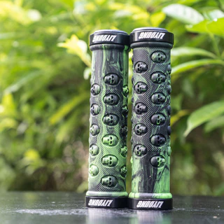 LIYOUNG Skull Grip Cover จักรยานเสือภูเขา Birdis Locking Grip Rubber Grip Cover อุปกรณ์ขี่