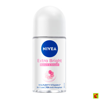 นีเวีย เอ็กซ์ตร้า ไบรท์ เรเดียนท์แอนด์สมูท โรลออน 50 มล.