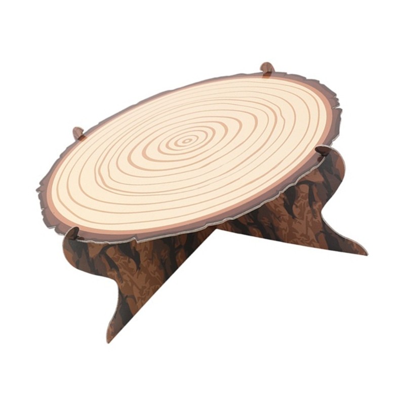 Cutie PWood Like aper เค้กสําหรับงานแต่งงานและวันเกิด Party Decors สไตล์ป่าตกแต่งตาราง Cupcake Dis