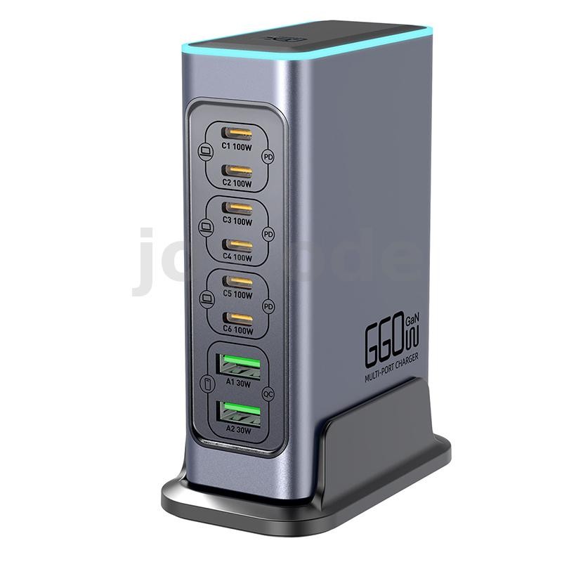[GaN Tech] Bakeey WLX-F8L 660W 8-Port USB PD Charger 2USB-A+6USB-C PD QC3.0 FCP AFC Fast CHARGING พร