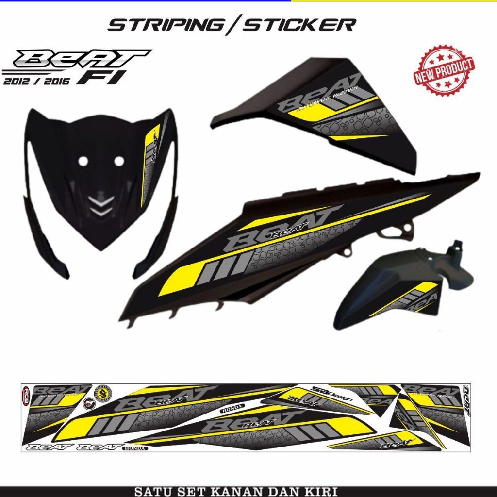 2015 BEAT FI MOTORCYCLE STRIPING VARIATIONS OF BEAT PGM FI 2013 สติ๊กเกอร์