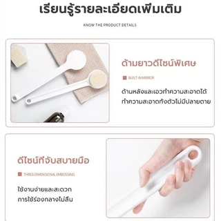 COZII แปรงขัดหลัง ถูตัว ทำความสะอาดผิวได้อย่างหมดจด ขนนุ่ม ไม่ทำร้ายผิวหนัง สะดวกต่อการใช้งาน