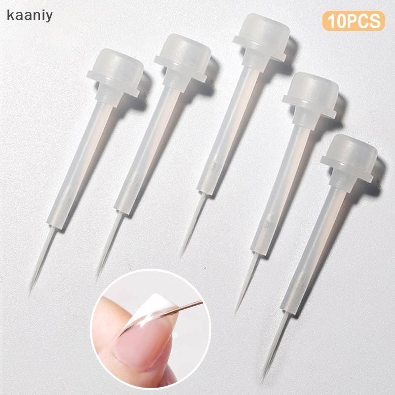 [KAN] 10 ชิ้นแปรงยาทาเล็บขวดเปลี่ยนแปรงเล็บแปรง Liquid Applicators เครื่องมือแต่งเล็บ FXH