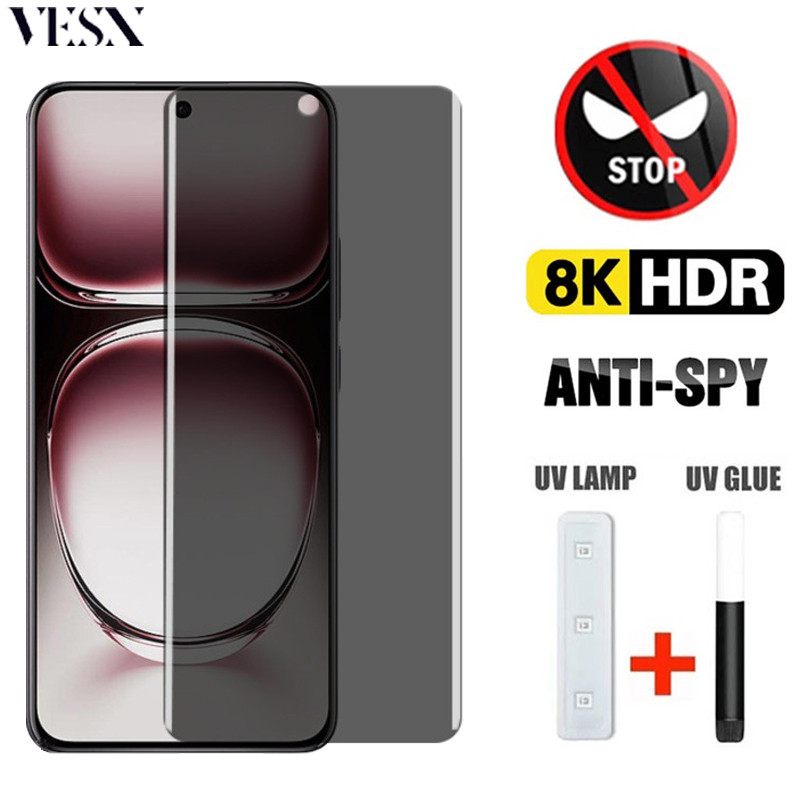 ฟิล์มกระจกด้าน ฟิล์มกันแอบมองกระจก UV สำหรับ OPPO Find X8 X7 Ultra X6 X5 X3 Reno 12 11 10 9 8T Pro+ Plus 4G 5G 2024